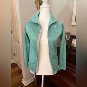The North Face Girl’s Lg Aqua Fleece Jacket full zip